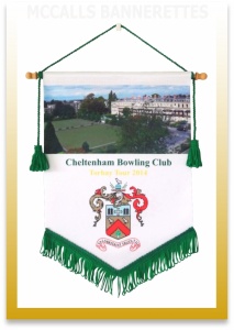 Cheltenham Bowling Club Printed Pennants Image