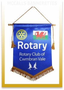 Rotary Club of Cwmbran Vale custom printed rotary banners Image