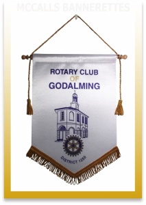 Rotary Club of Godalming custom printed rotary bannerettes Image