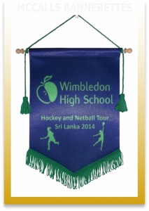 Wimbledon High School Soccer Pennants Image
